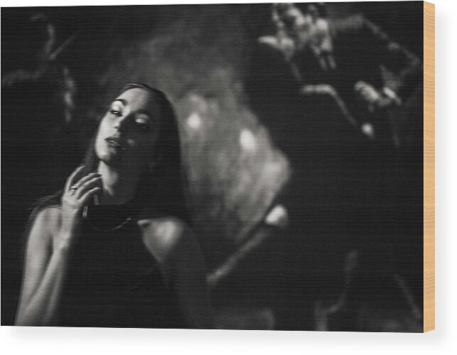 Blur Wood Print featuring the photograph Tango by Sergei Smirnov