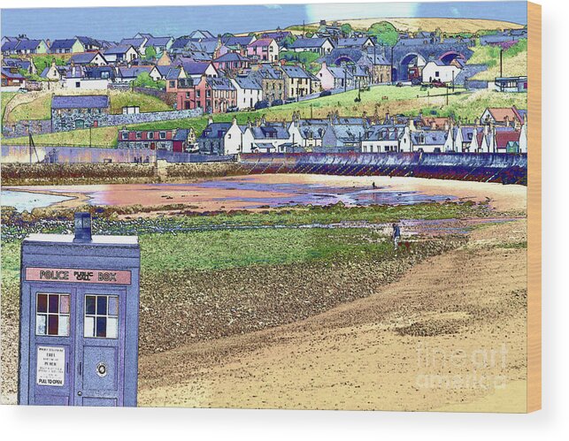 Cullen Wood Print featuring the photograph Tardis at Cullen by Diane Macdonald
