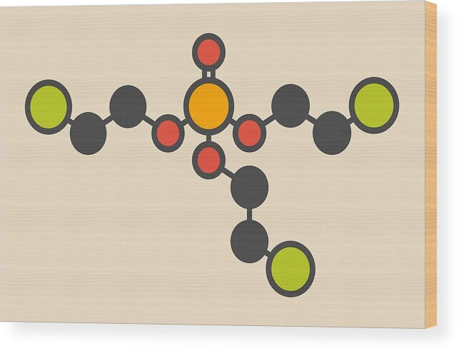 Tris Wood Print featuring the photograph Tcep Molecule by Molekuul