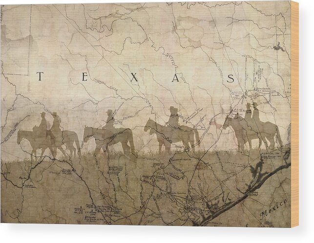 Texas Wood Print featuring the photograph Texas And The Army by Suzanne Powers