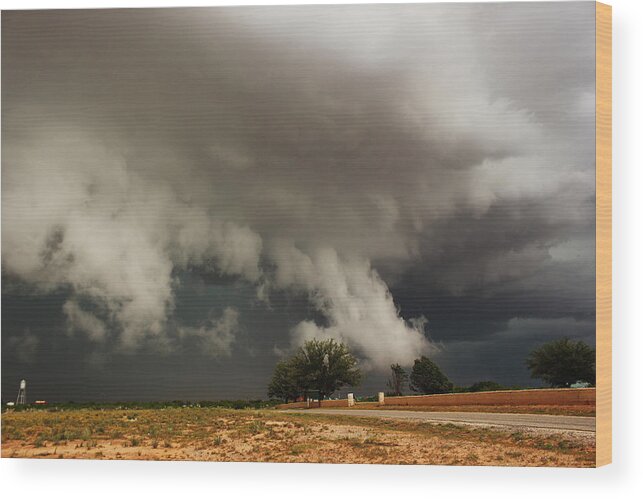 Clouds Wood Print featuring the photograph Texas Monster by Ryan Crouse