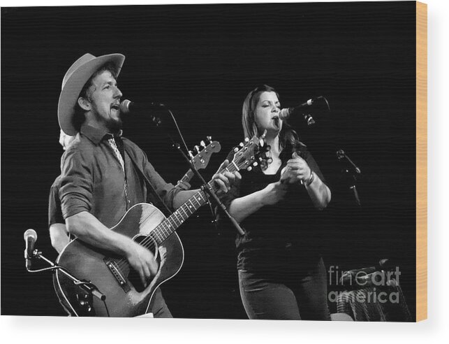 Black Wood Print featuring the photograph The Black Lillies by Jennifer Camp