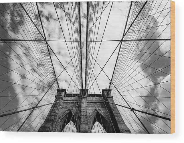 Brooklyn Wood Print featuring the photograph The Bridge by Susumu Nihashi