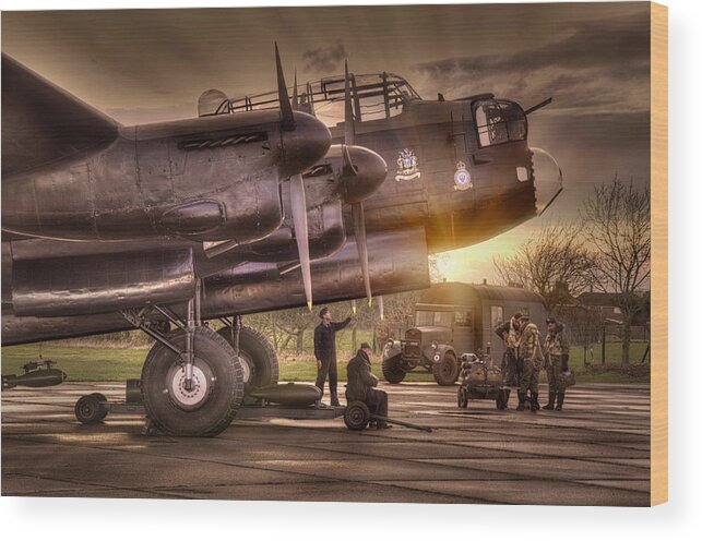 Avro Wood Print featuring the photograph The Briefing by Jason Green