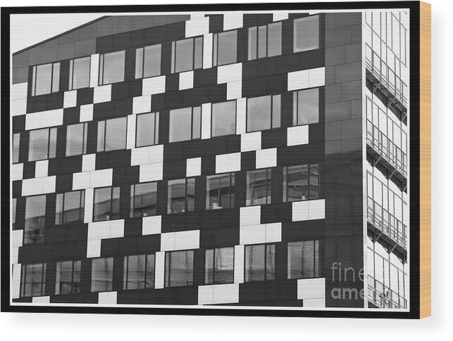 The Building Wood Print featuring the photograph The Buildilng by Victoria Harrington