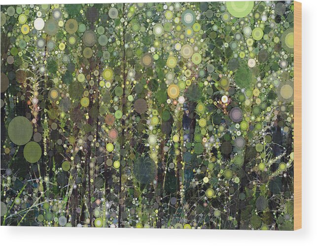 Digital Wood Print featuring the digital art The Forest by Linda Bailey