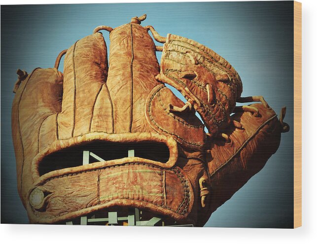 Francisco Wood Print featuring the photograph The Giants Glove by Holly Blunkall