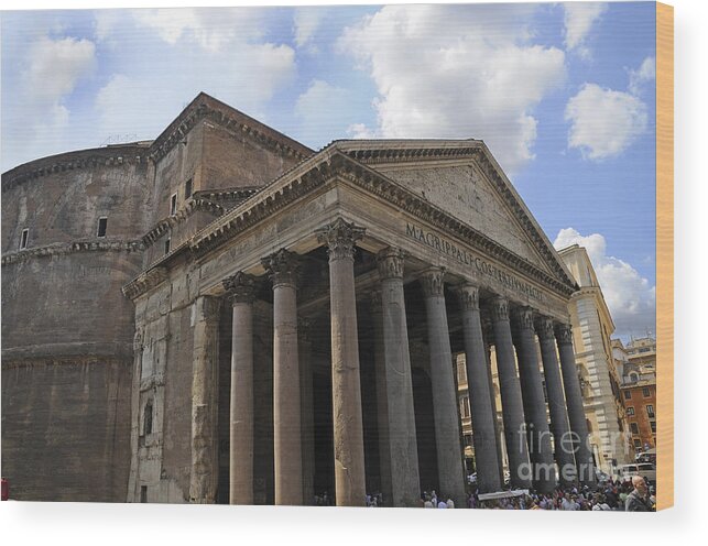 Italy Wood Print featuring the photograph The Glory that is Rome by Brenda Kean