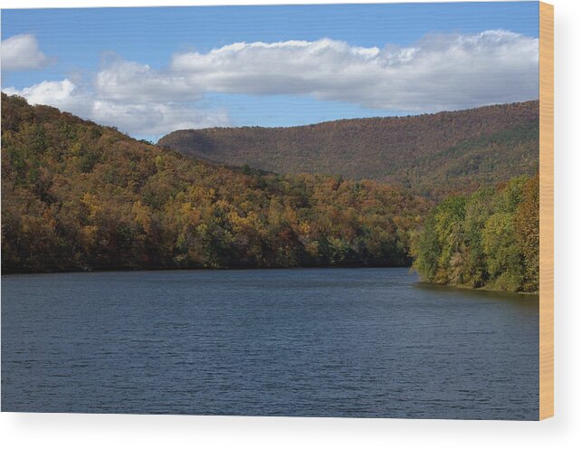 James River Wood Print featuring the photograph The James At Snowden by Cathy Shiflett