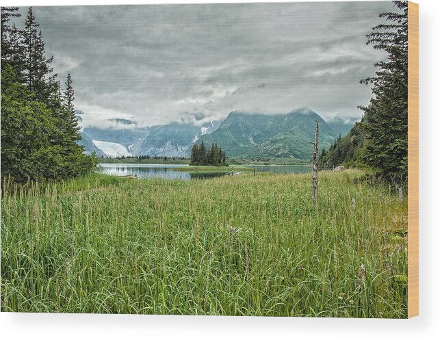 Alaska Wood Print featuring the photograph The Lagoon by George Buxbaum