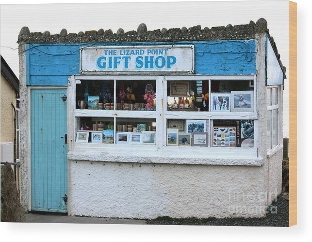 Lizard Point Wood Print featuring the photograph The Lizard Point Gift Shop by Terri Waters