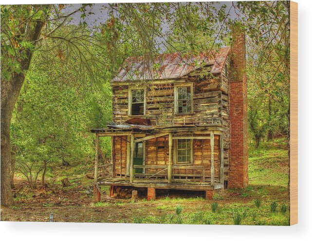 Vivid Wood Print featuring the photograph The Old Home Place by Dan Stone