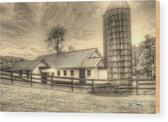 Mood Wood Print featuring the photograph The Prep House by Dan Stone