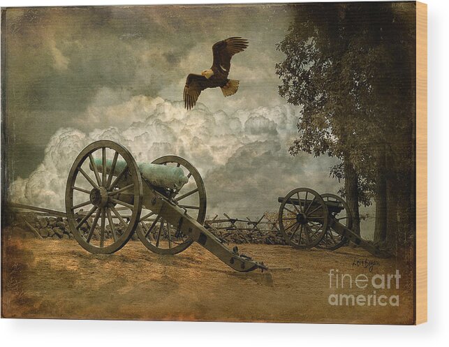 Canon Wood Print featuring the photograph The Price Of Freedom by Lois Bryan