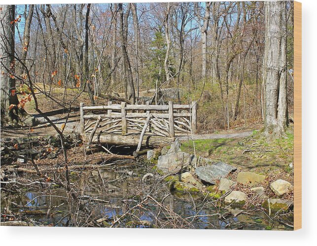 Wooden Bridge Wood Print featuring the photograph The Ramble by Felix Zapata