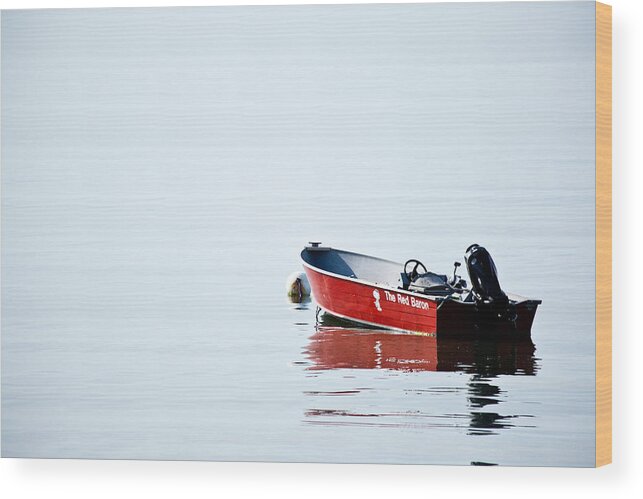 Coastal Wood Print featuring the photograph The Red Baron by Karol Livote