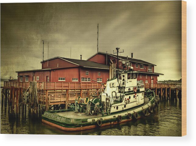 Photos For Sale Wood Print featuring the photograph River Bar Pilot Station by Thom Zehrfeld