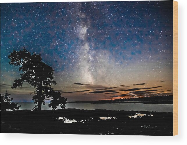 Milky Way Wood Print featuring the photograph The Spectacular Milky Way by Tom and Pat Cory