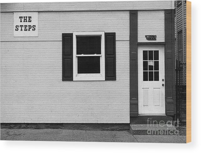 Window Wood Print featuring the photograph The Steps by Tom Brickhouse