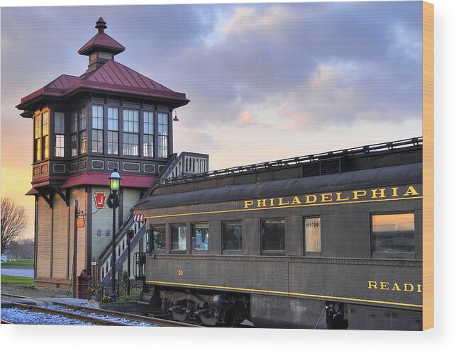 Strasburg Railroad Wood Print featuring the photograph The Switch Tower by Dan Myers