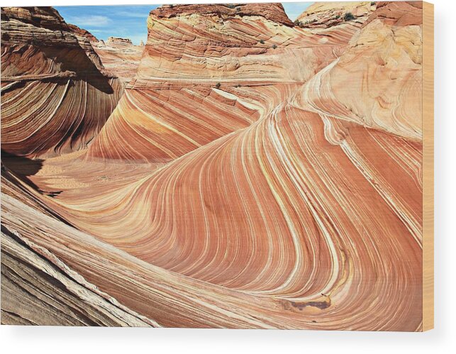 Wave Rock Wood Print featuring the photograph The Wave Rock #2 by Steve Natale