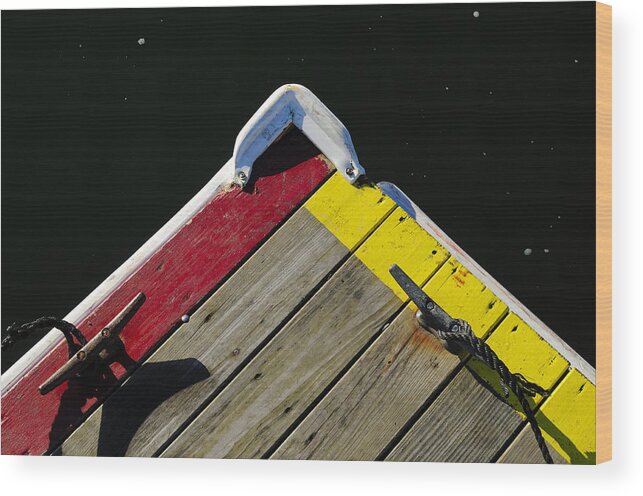 Dock Wood Print featuring the photograph Tied-Up by Luke Moore