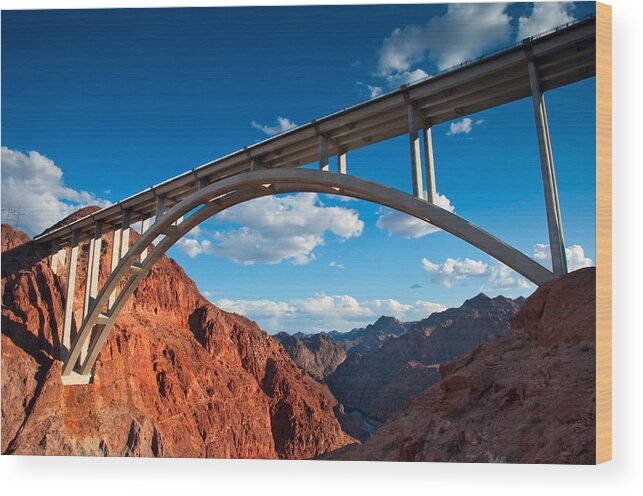 Arches Wood Print featuring the photograph Tillman Bridge by Darren Bradley