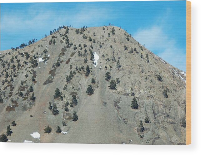 Dakota Wood Print featuring the photograph Top of Mato Paha-Bear Butte by Greni Graph