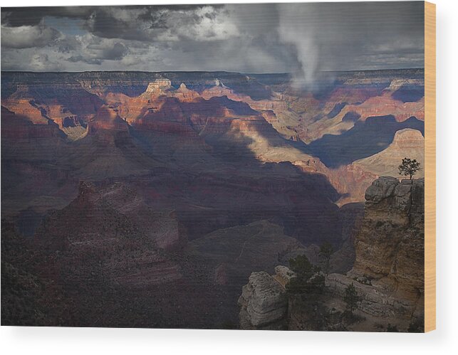 Grand Canyon Wood Print featuring the photograph Tornado by Dominique Dubied