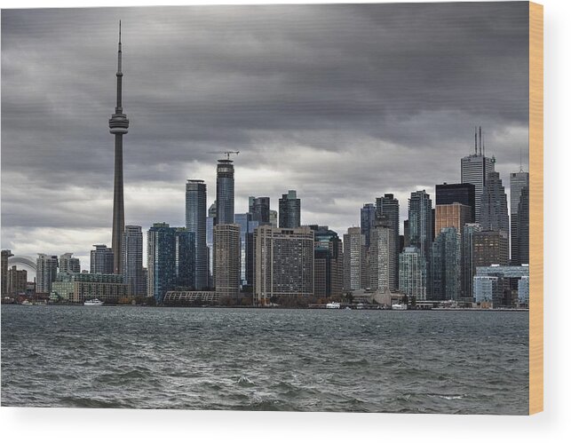 Toronto Skyline Wood Print featuring the photograph Toronto Skyline by Nicky Jameson