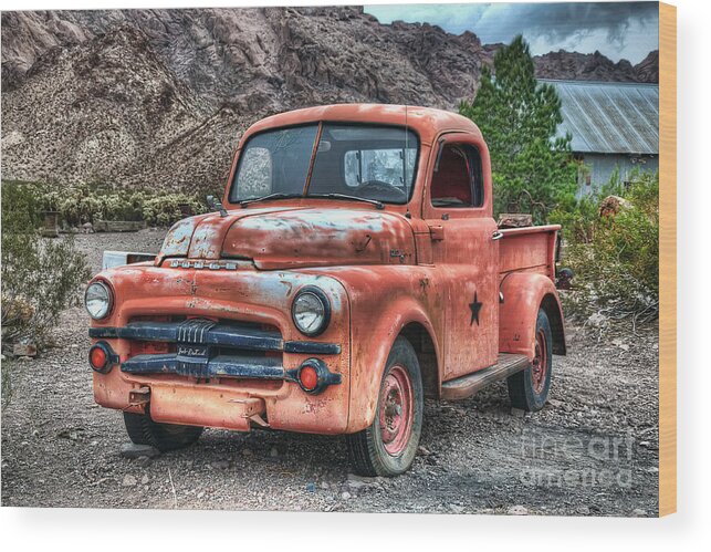 Tow Wood Print featuring the photograph Tow Mater by Eddie Yerkish