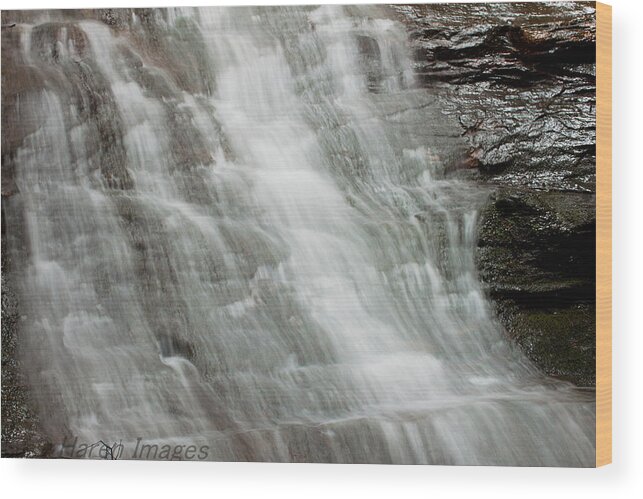 Waterfalls Wood Print featuring the photograph Tranquil Falls by Haren Images- Kriss Haren