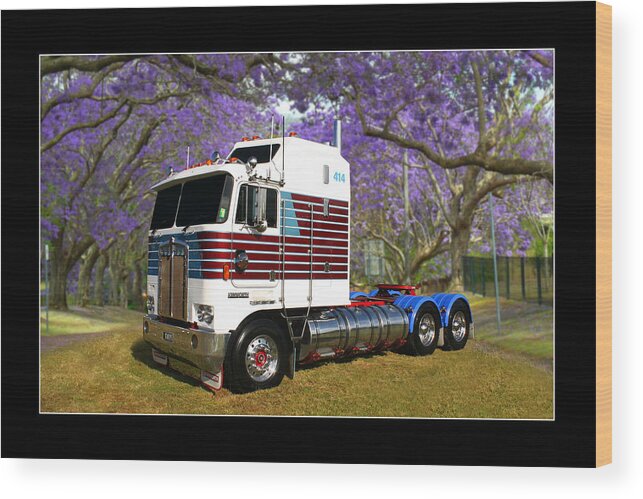  Wood Print featuring the photograph Trev's Kenworth by Keith Hawley