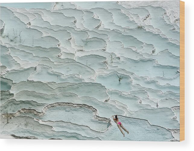 Pamukkale Wood Print featuring the photograph Turquoise Paradise by Igor Tinak