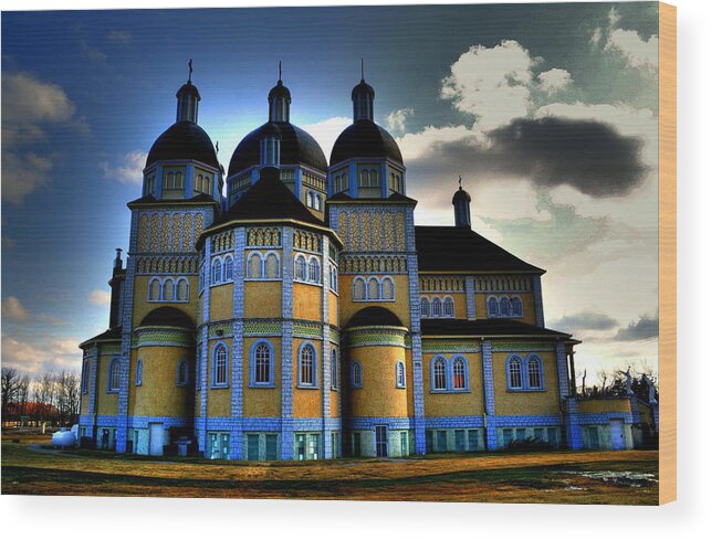 Canada Wood Print featuring the photograph Ukrainian Catholic Church of the Immaculate Conception by Larry Trupp