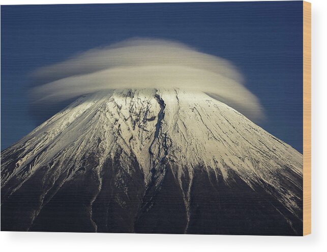 Landscape Wood Print featuring the photograph Umbrella by Akihiro Shibata