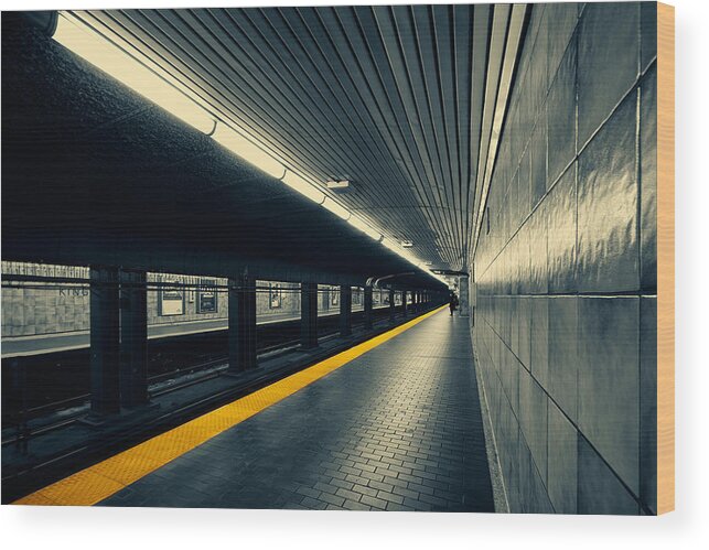 Toronto Wood Print featuring the photograph Understanding Lines And Colours by Roland Shainidze