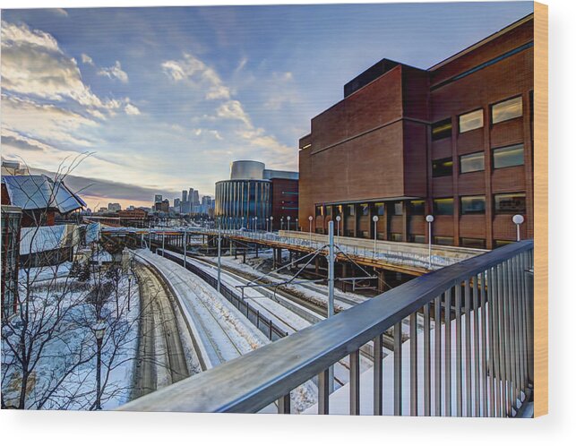 University Of Minnesota Wood Print featuring the photograph University of Minnesota by Amanda Stadther