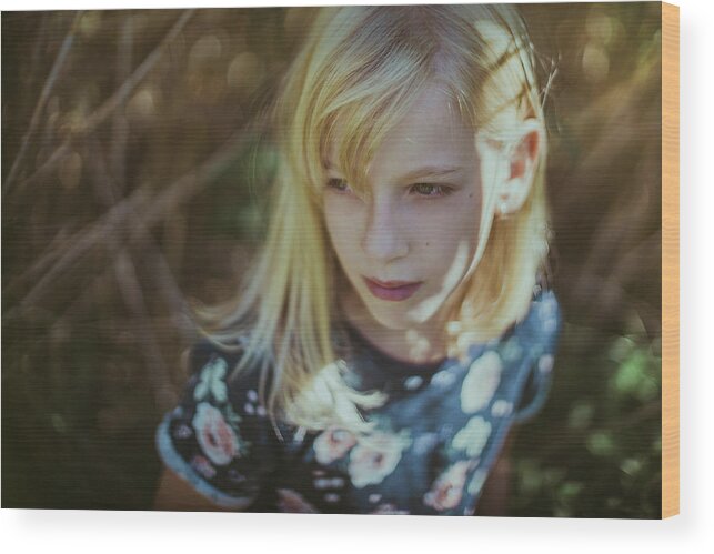 Blonde Wood Print featuring the photograph Untitled by Marina Geleva