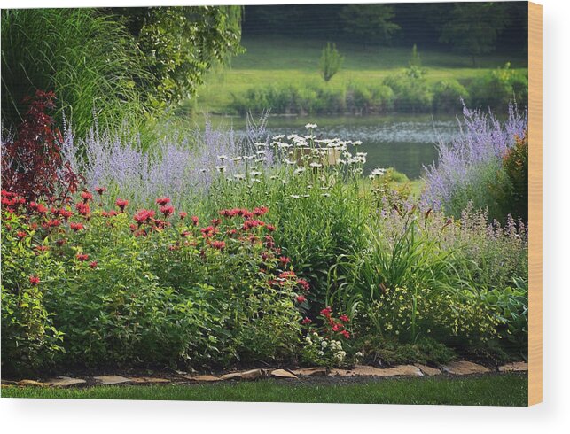 Nature Wood Print featuring the photograph Urban Green Space by Lena Wilhite