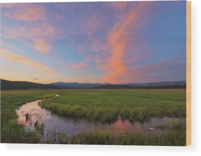 Scenics Wood Print featuring the photograph Usa, Oregon, Deschutes County by Gary Weathers