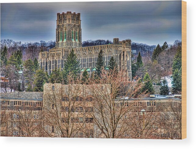 West Point Wood Print featuring the photograph USMA Cadet Chapel by Dan McManus