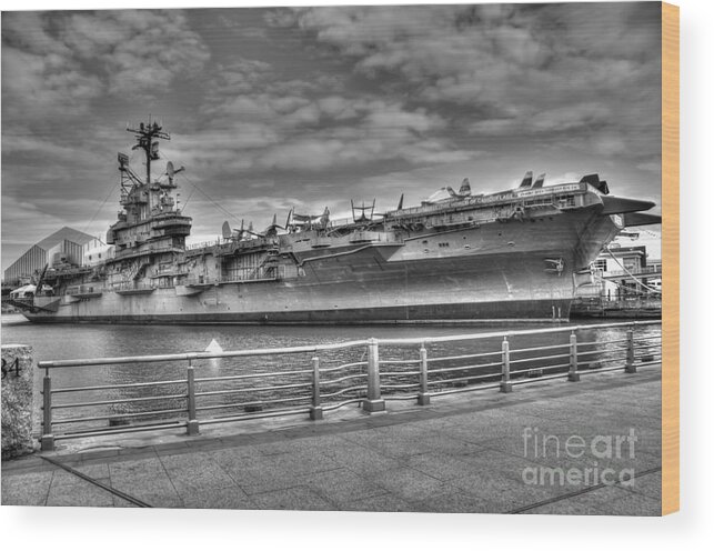 Uss Intrepid Wood Print featuring the photograph USS Intrepid by Anthony Sacco