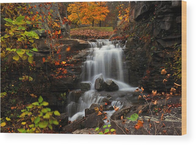 Falls Wood Print featuring the photograph Valley Falls West Virginia by Dung Ma