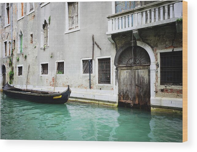 Outdoors Wood Print featuring the photograph Venice by Dhmig Photography