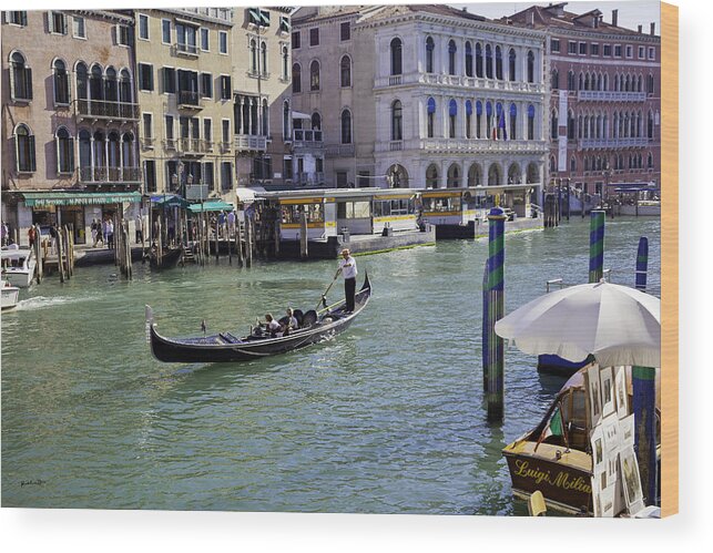 Venice Wood Print featuring the photograph Venice Holiday by Madeline Ellis