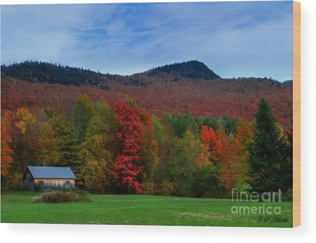 Barn Wood Print featuring the photograph Vermont Barn by Sue Karski