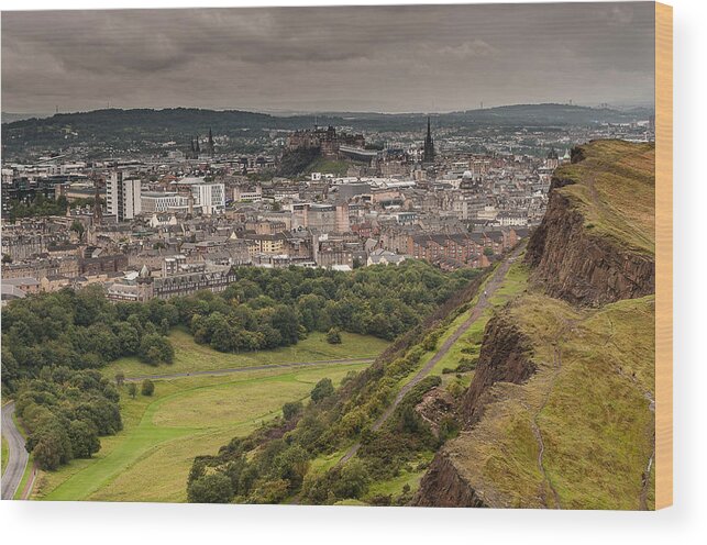 Europe Wood Print featuring the photograph View to Edinburgh by Sergey Simanovsky
