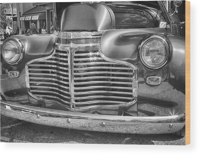 Chev Wood Print featuring the photograph Vintage Chevrolet by Theresa Tahara