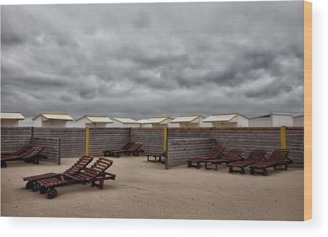 Belgium Wood Print featuring the photograph Waiting For The Sun by Yvette Depaepe